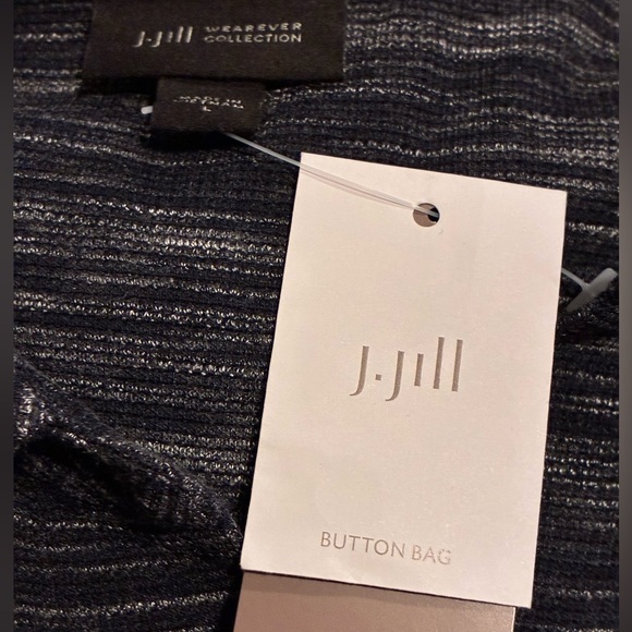 J Jill Wearever Collection New W/Tags Size L Textured Fabric Button Front - Picture 14 of 15